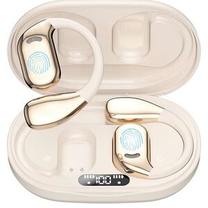 Ai Translation Earbuds Real-time Language Translator Earbuds - Milky White